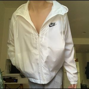 White Nike Windbreaker